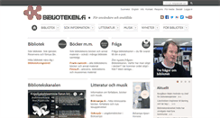 Desktop Screenshot of biblioteken.fi